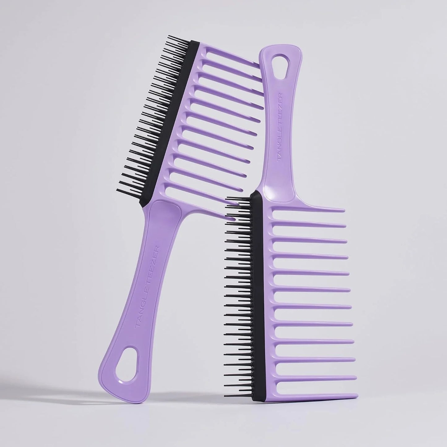 Tangle Teezer Wide Tooth Comb, Double Sided for Detangling and Less Breakage, for 3C to 4C Curly Hair Types, Peach
