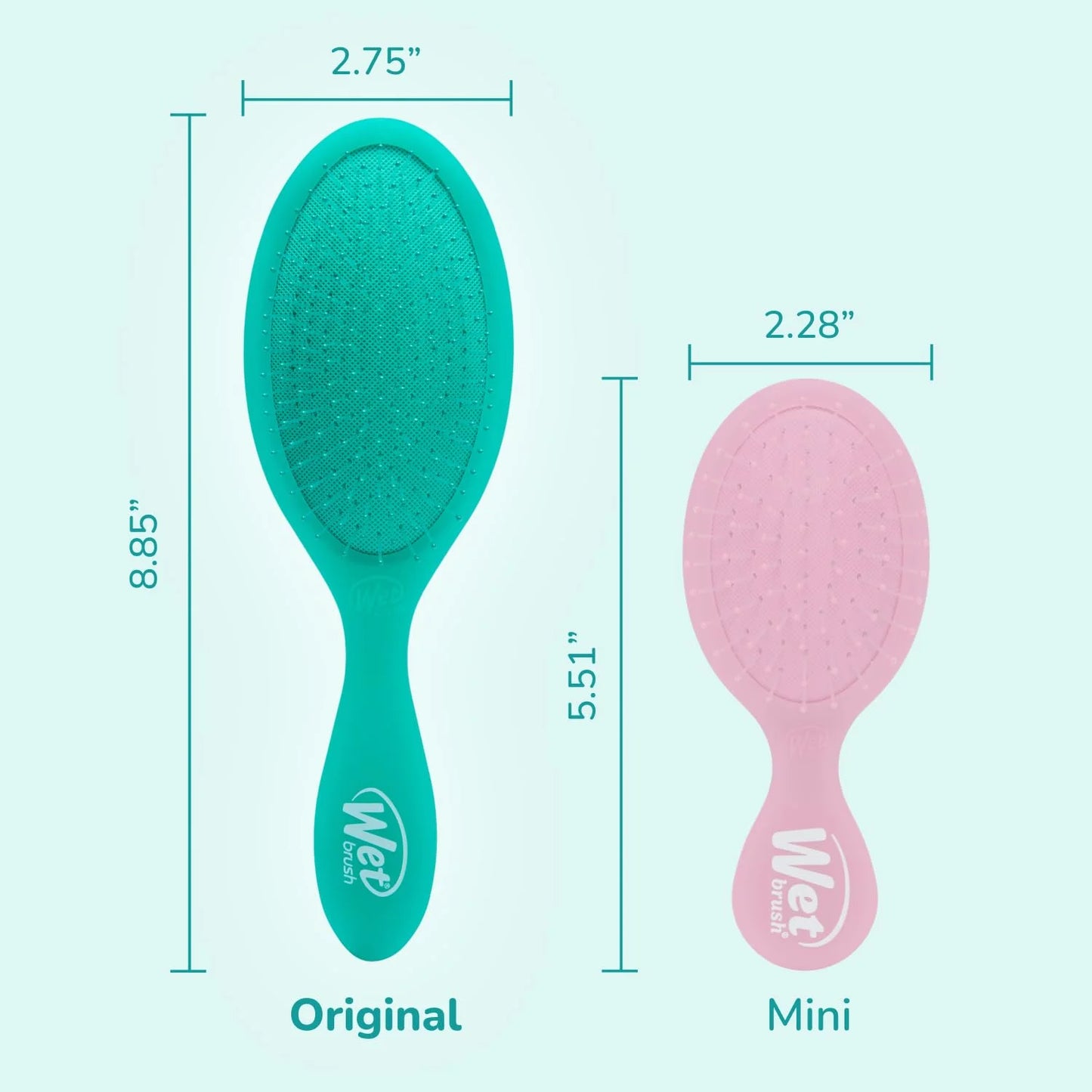 Wet Brush Original Detangler, Green (Matte Marble), Ultra-Soft IntelliFlex Bristles Glide Through Tangles, Detangling Hair Brush (Wet & Dry), Women & Men, Limited Edition