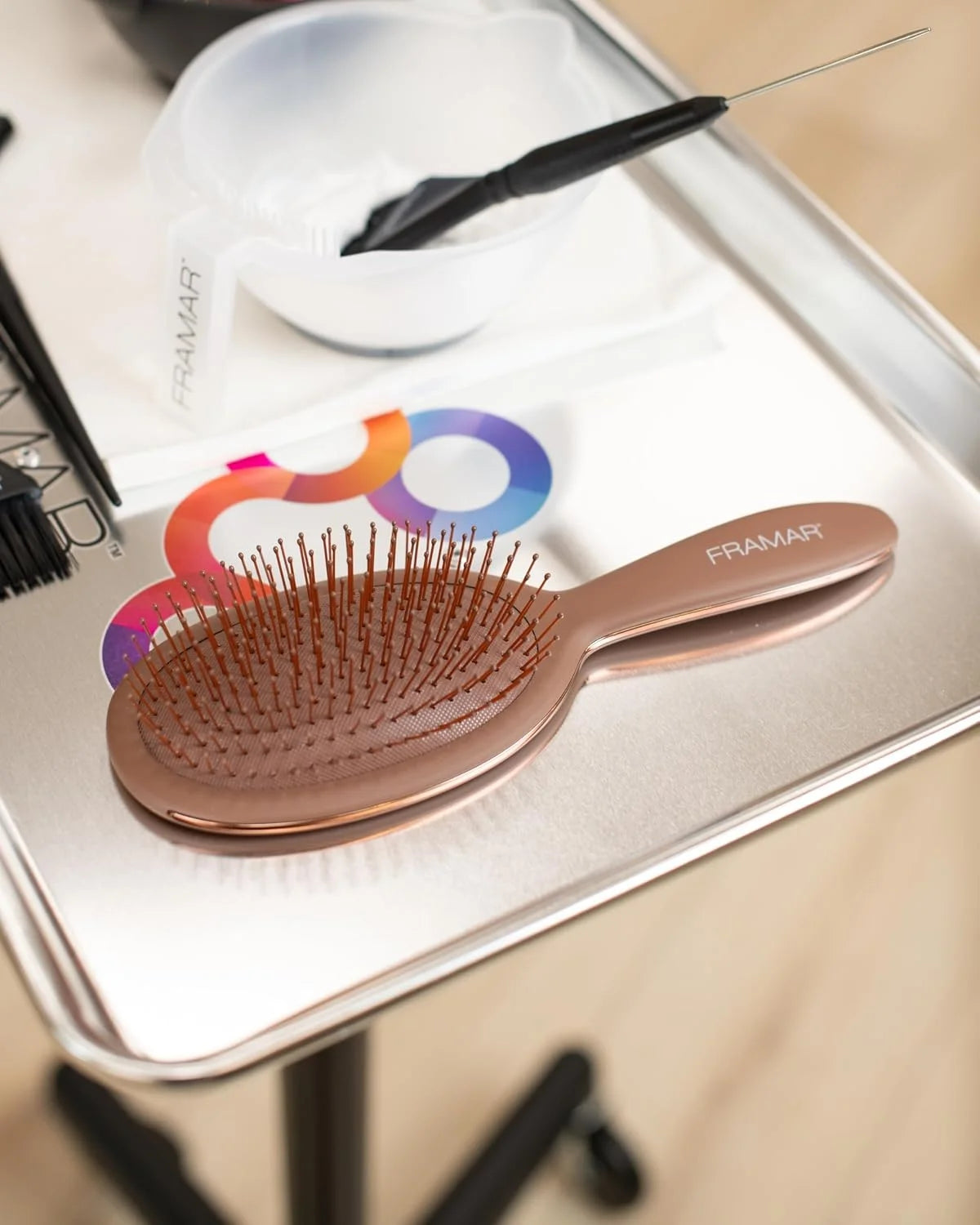 FRAMAR Wet Hair Brush Detangler, Detangling Hairbrush For Women – Giraffe