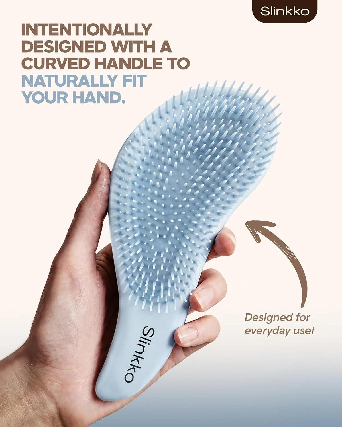 Detangler Brush, Hair Brush for Women, Men & Kids - Detangling Hair Brush for Curly, Thick, Fine & Wavy Hair - Anti-Breakage Wave Brush, Pain-Free Hairbrush, Special Edition Burgundy