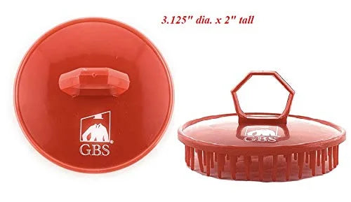 G.B.S Easy to Hold Hair Scalp Shampoo Brush Scrubber, 4 Black, 4 Red, Pack of 8