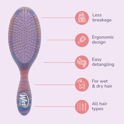 Wet Brush Original Detangler Hair Brush,Amazon Exclusive Aqua-Ultra-Soft IntelliFlex Bristles-Detangling Hairbrush Glides Through Tangles-All_Hair Types(Wet&Dry Hair)-Women & Men,2 Count (Pack of 12)