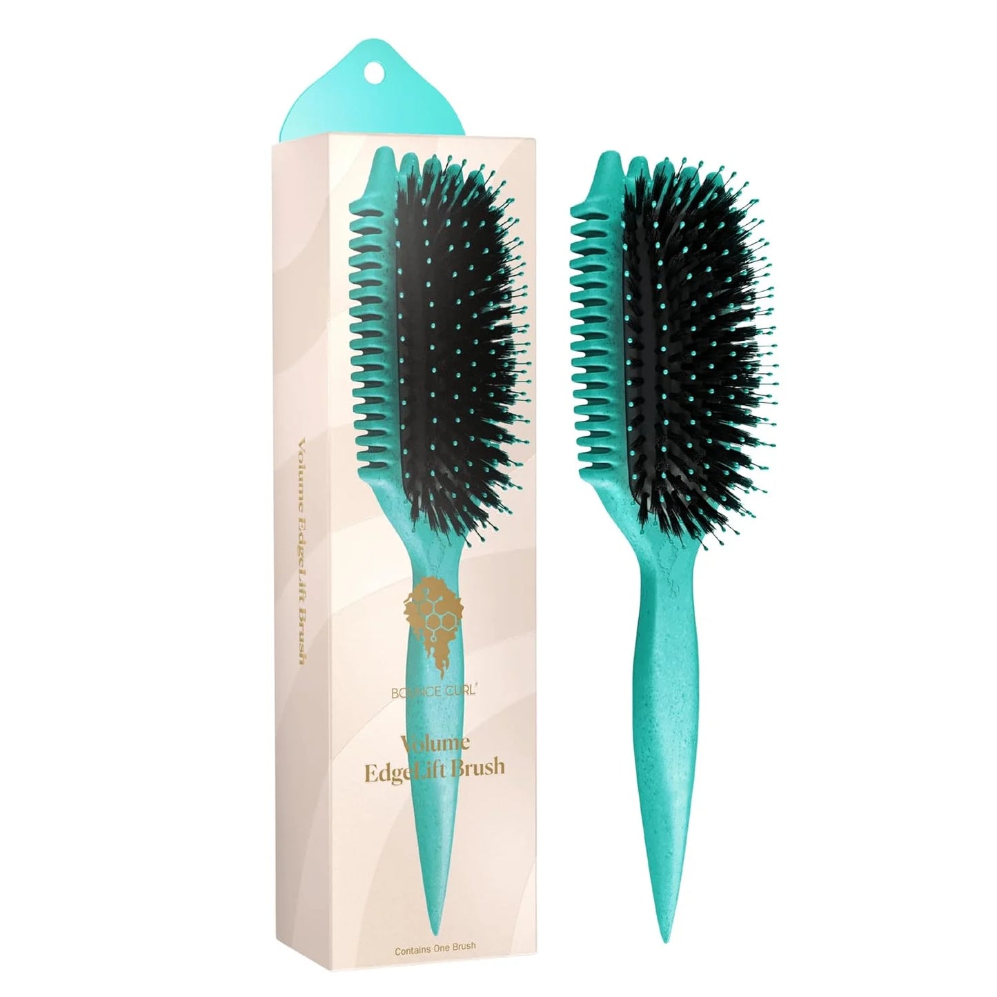 Bounce Curl Volume EdgeLift Brush, 5-In-1 Styling Tool Defined Curls Purple