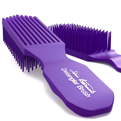 Yellow Detangler Brush by Felicia Leatherwood - For Kinky, Curly, Wavy 4c or Straight Hair - Tame Your Tangles Smooth Your Coils - Pain Free for All Ages
