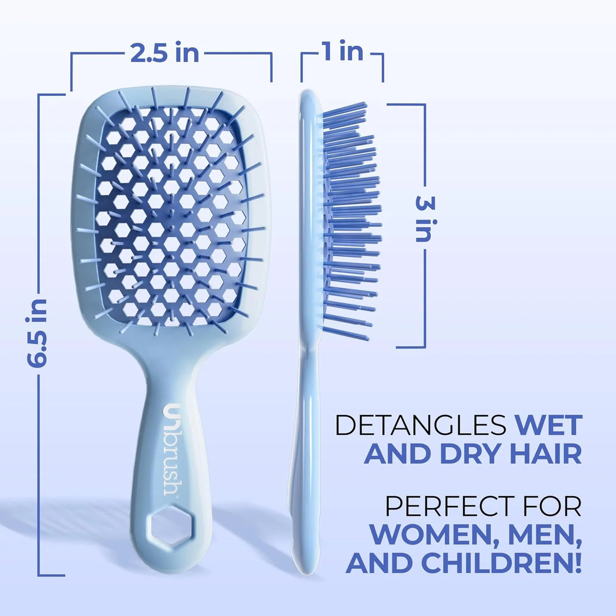 FHI Heat UNbrush Mini Detangling Brush for Wet & Dry Hair