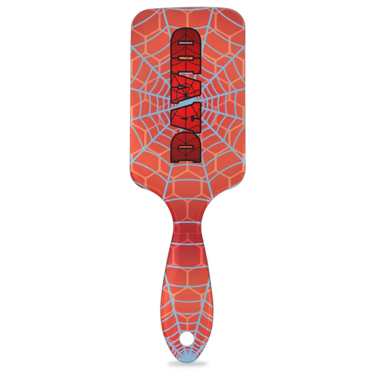 Personalized-Kids-Hair-Brush for Boy Girls Custom Gift Detangler Brush Soft Bristle Hair Brushes Travel Hair Brush for All Hair Types Christmas Hallowmas Spider Web Sliver Dot