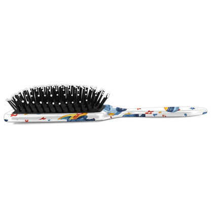 Personalized Cool-Rocket Detangler-Hair-Brush for Kids-Boys,Glides Through Tangles Comb,Custom Name Hair Brushes for All Hair Types Wet/Dry/Curly/Thick Hair,Dark Blue