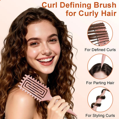 Curly Hair Brush, Curl Brush For Wet & Dry Hair,Curl Defining For Women&Men