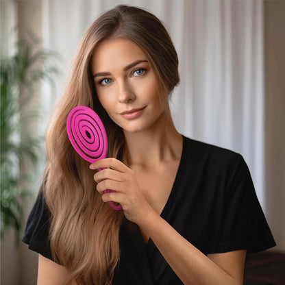 Ninabella Detangler Brush - No Tangle Hair Brush for Women, Fine, Thick and Long Hair - Hairbrush for Wet and Dry Hair, Gentle on the Scalp - Elegant Black