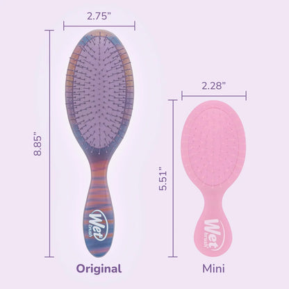 Wet Brush Original Detangler Hair Brush,Amazon Exclusive Aqua-Ultra-Soft IntelliFlex Bristles-Detangling Hairbrush Glides Through Tangles-All_Hair Types(Wet&Dry Hair)-Women & Men,2 Count (Pack of 12)