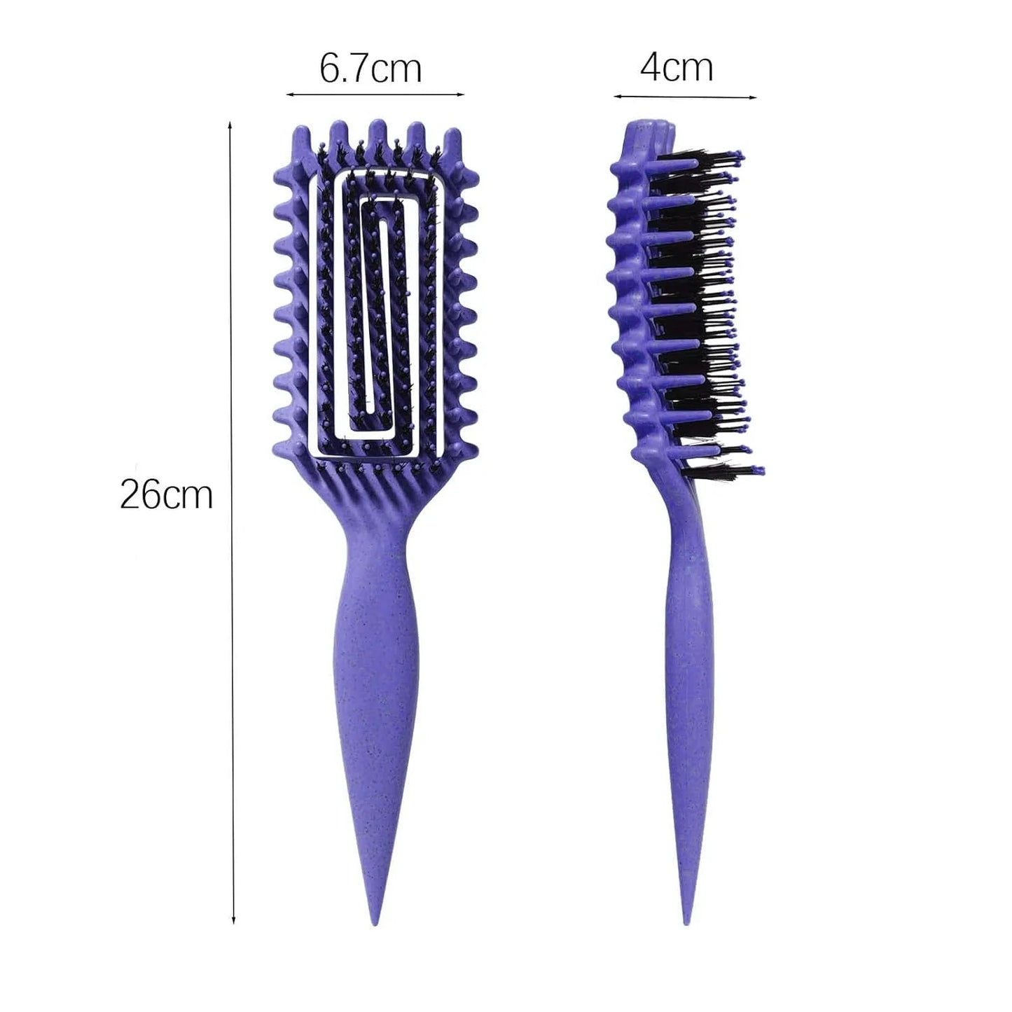 Curly Hair Brush Candybrush Curl Defining Brush for Detangling Shaping and Defining Curls for Women, Men, Wet & Dry Hair (Green Pink)