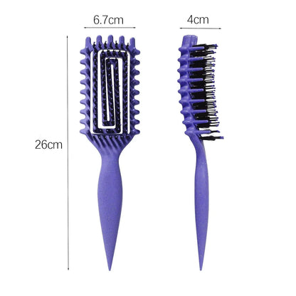 Curly Hair Brush Candybrush Curl Defining Brush for Detangling Shaping and Defining Curls for Women, Men, Wet & Dry Hair (Green Pink)