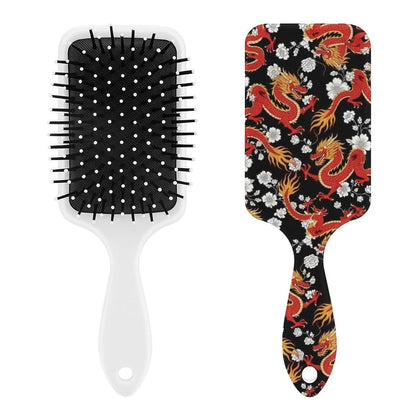 Air Cushion Comb for Massage Japanese Ocean Wave Fish Koifish Art, For Curly Long Thick Straight Hair, Women Girls Ladies