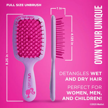 FHI Heat UNbrush Barbie Detangling Brush Duo - Style Icon - Yellow