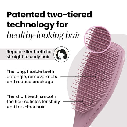 Tangle Teezer Plant-Based Ultimate Detangler Curly Hair Brush, Yellow