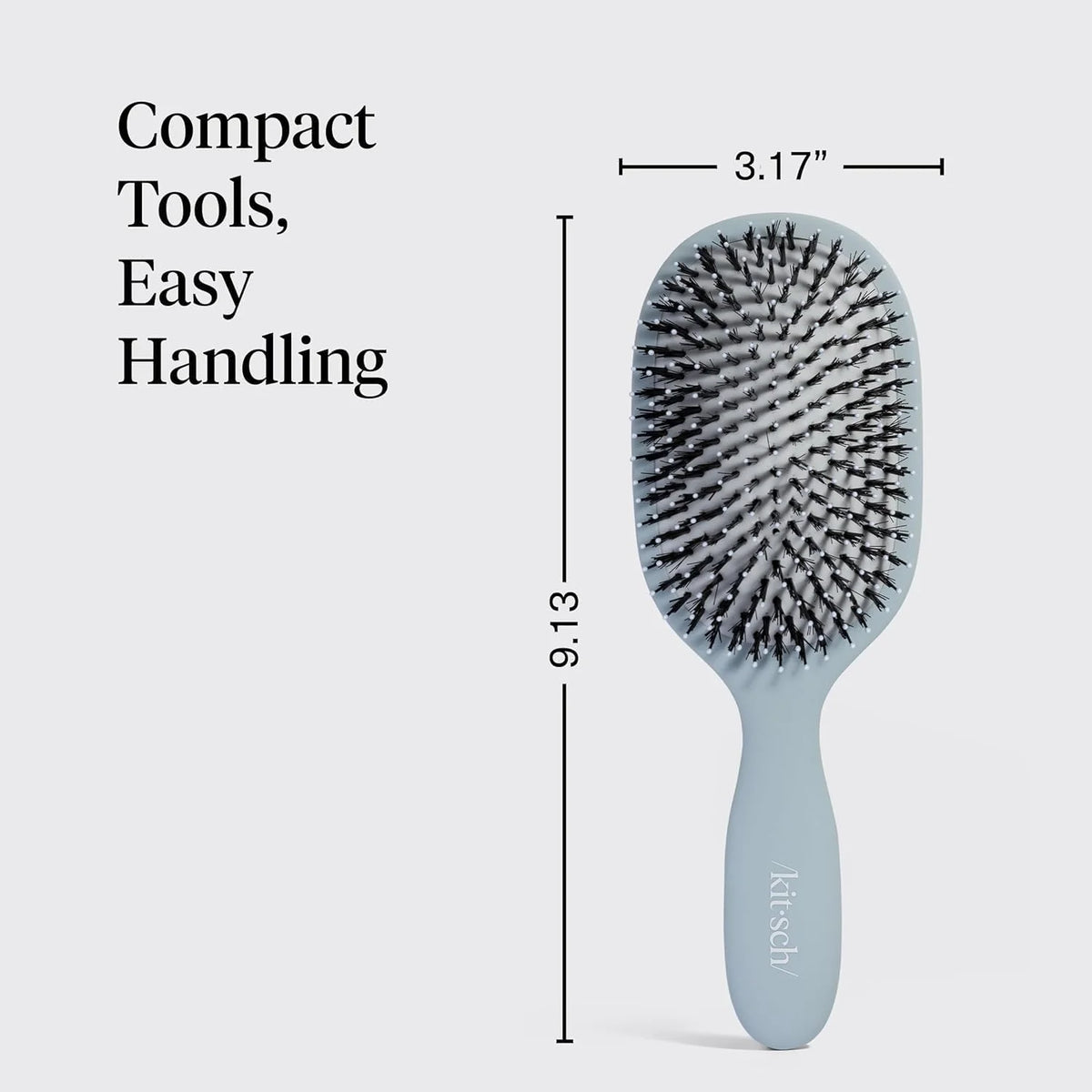 Kitsch Smooth & Polish Hair Brushes For Women and Men - Black