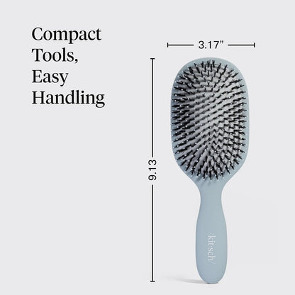 Kitsch Smooth & Polish Hair Brushes For Women and Men - Black