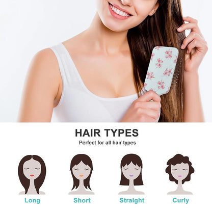 Air Cushion Comb for Massage Japanese Ocean Wave Fish Koifish Art, For Curly Long Thick Straight Hair, Women Girls Ladies