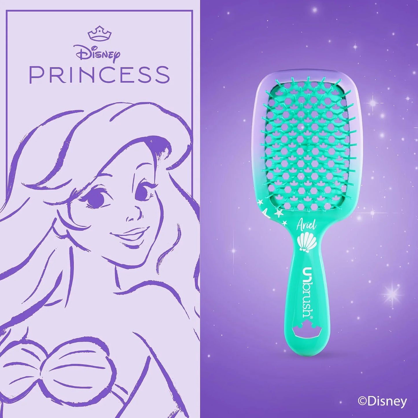 FHI Heat UNbrush Detangling Hairbrush - Disney Princess
