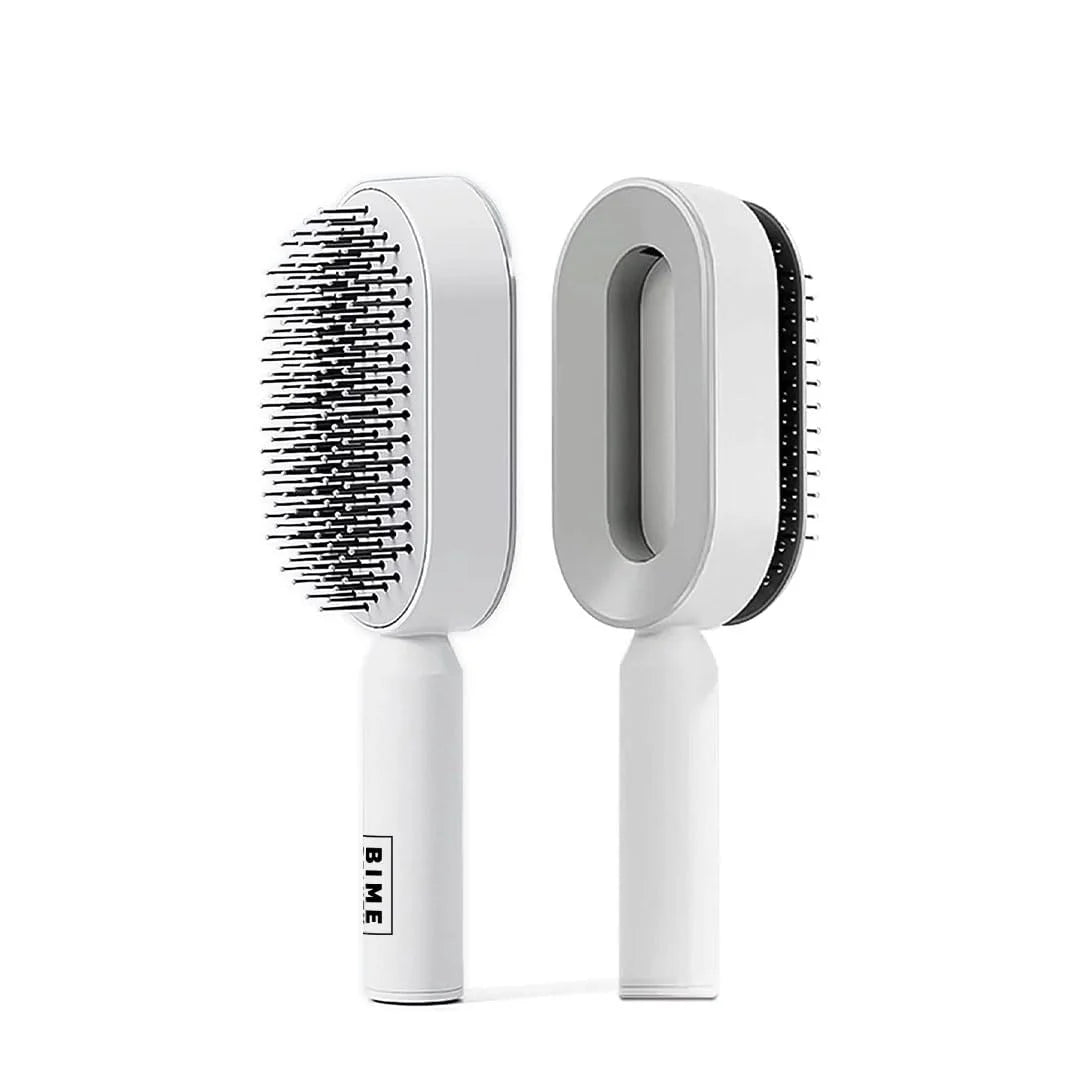 Bime Beauty hair brushes for Women and Men | Tangle Teezer Curly hair brush | hair brush cleaner | Comes with Self - Cleaning Hair Brush | Pink Purple