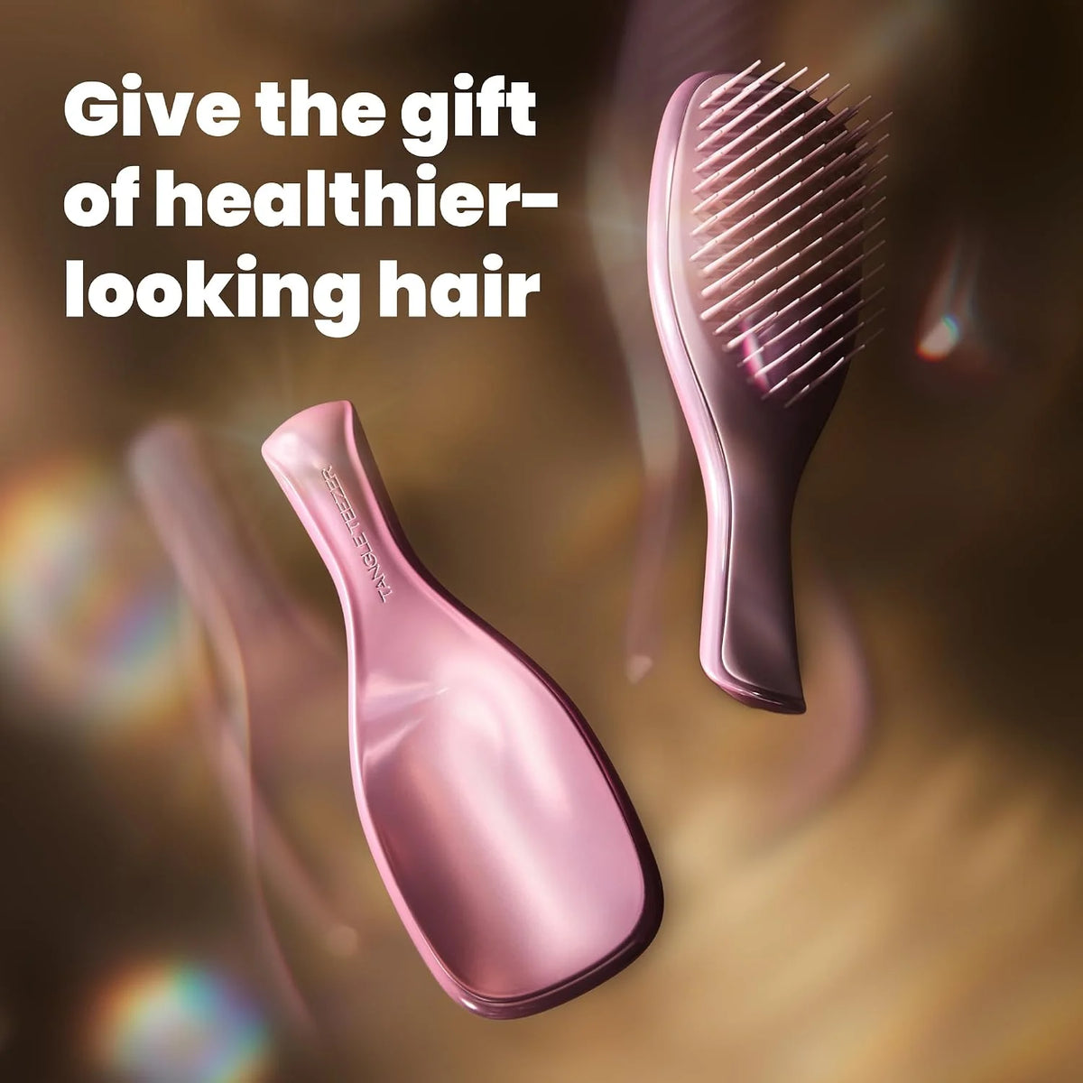 Tangle Teezer Chrome Ultimate Detangler Brush for Wet & Dry Hair, Eliminates Knots & Reduces Breakage for Straight to Curly Hair Types, Chocolate Bronze (Pack of 3)