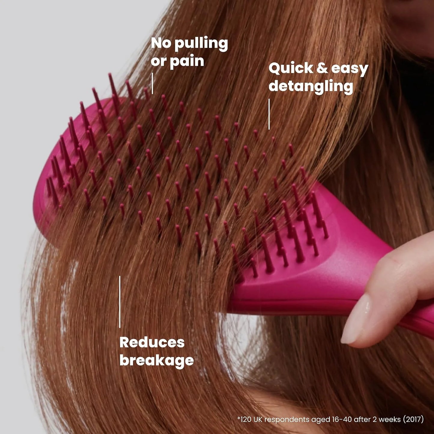 Tangle Teezer Ultimate Detangler Mini Hair Brush, Pink & Mint