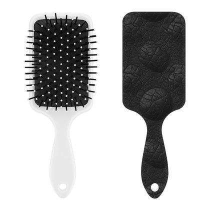 Air-Cushion Comb Black Gold Glitter Cheetah Leopard Print, Smooth Hair Salon Anti-Knotting Fluffy, For Long Thick Curly Hair, 1 Pack