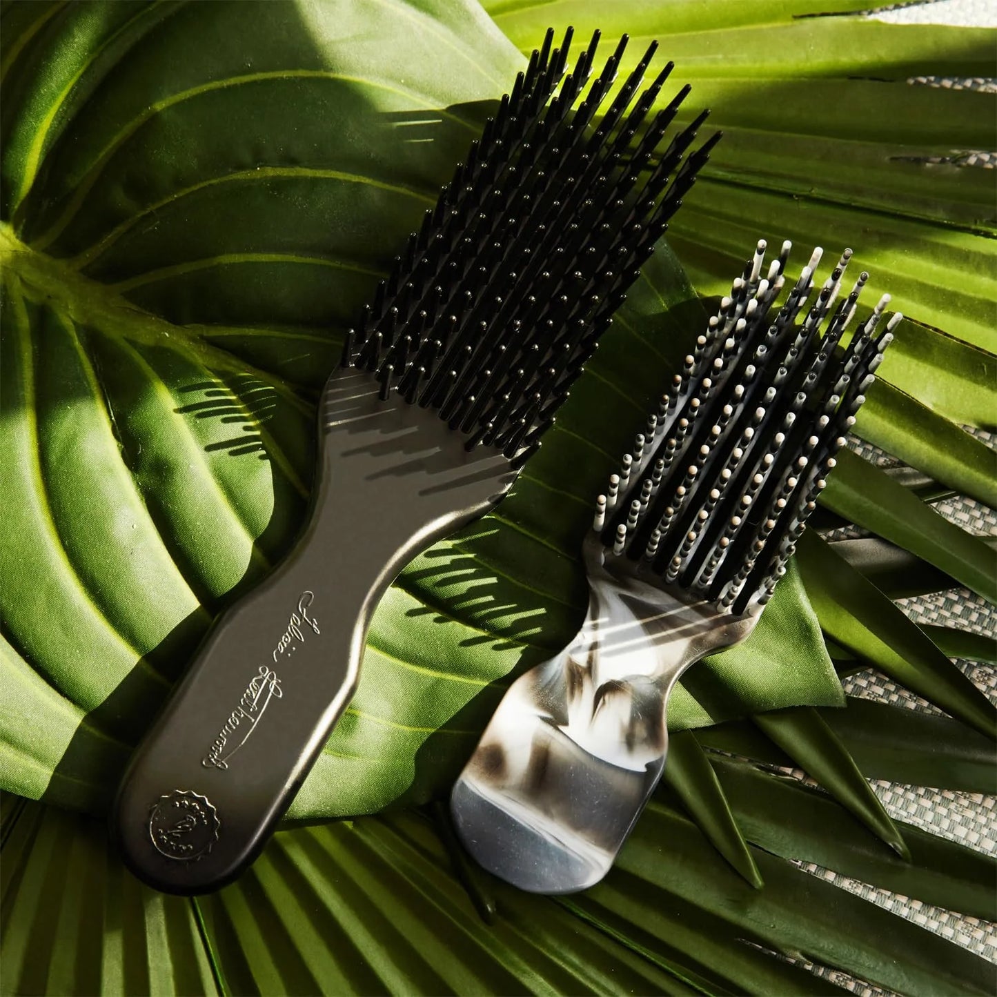 Yellow Detangler Brush by Felicia Leatherwood - For Kinky, Curly, Wavy 4c or Straight Hair - Tame Your Tangles Smooth Your Coils - Pain Free for All Ages