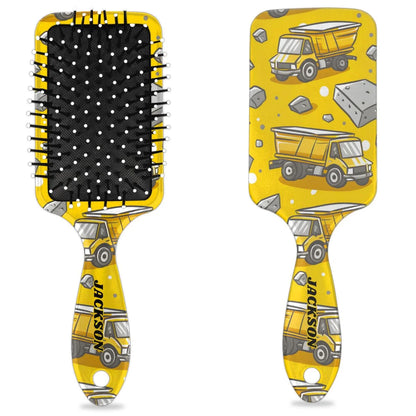 Personalized Cute Car Detangler-Hair-Brush for Kids Boys,Glides Through Tangles Comb,Custom Name Hair Brushes for All Hair Types Wet/Dry/Curly/Thick Hair,White 2