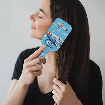 Personalized Cute Car Detangler-Hair-Brush for Kids Boys,Glides Through Tangles Comb,Custom Name Hair Brushes for All Hair Types Wet/Dry/Curly/Thick Hair,White 2