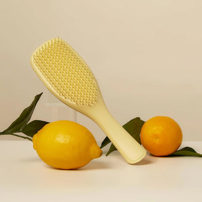 Tangle Teezer Plant-Based Ultimate Detangler Curly Hair Brush, Yellow
