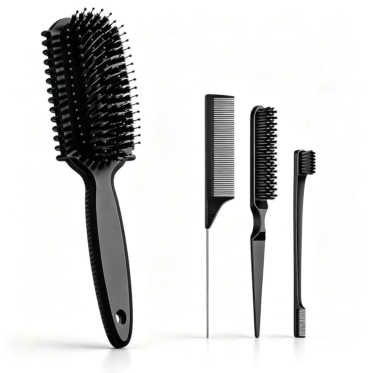 Curl Defining Brush, Curly Hair Brush, Slick Back Hair Brush, For Combing and Shaping Curls in All Hairstyles to Reduce Pulling (Pink)