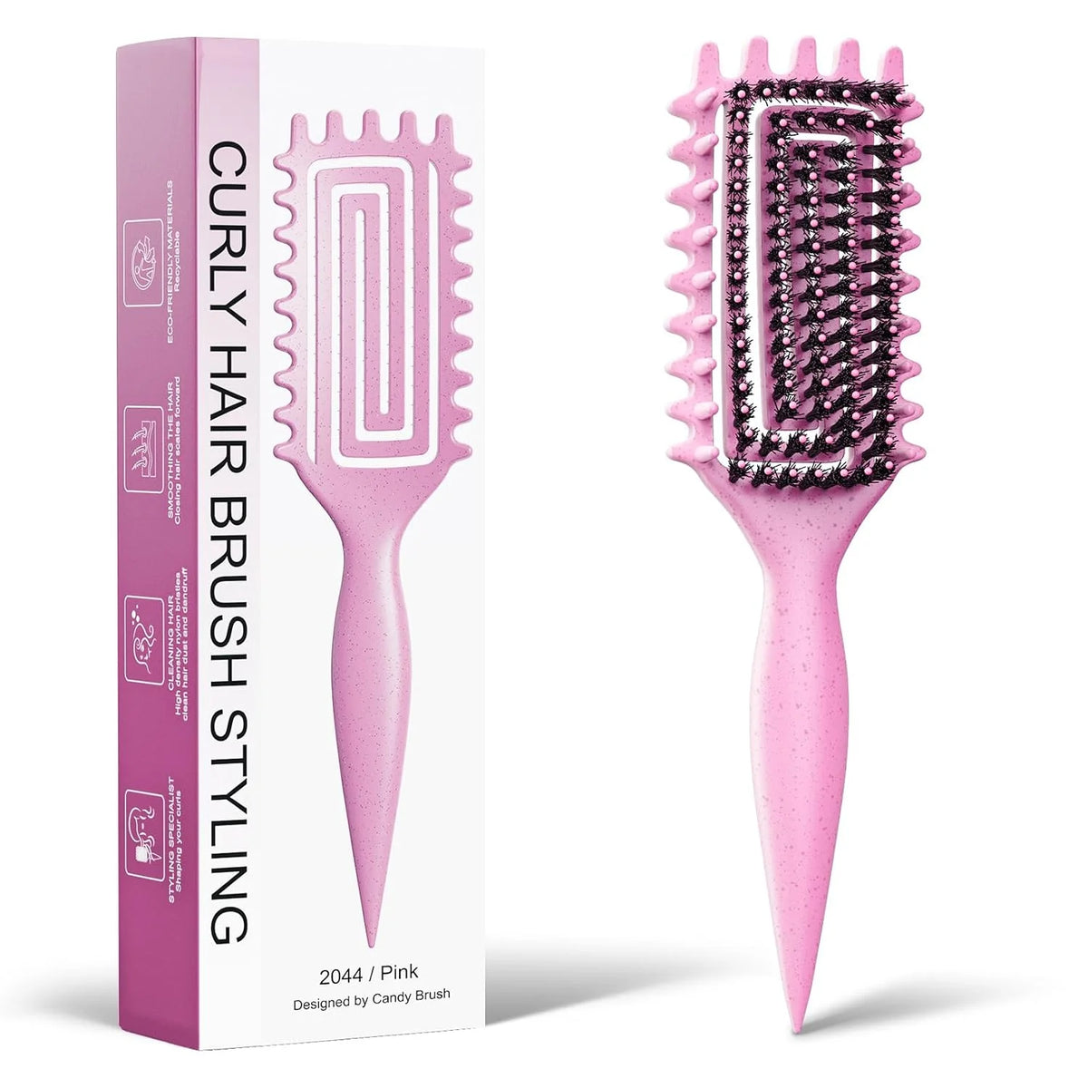 Curly Hair Brush, Curl Brush For Wet & Dry Hair,Curl Defining For Women&Men