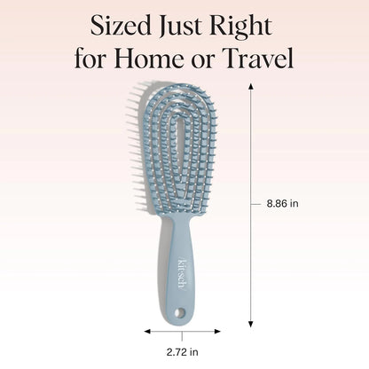 Kitsch Flexi Flow Detangler Brush, Hair Brushes For Women - Black