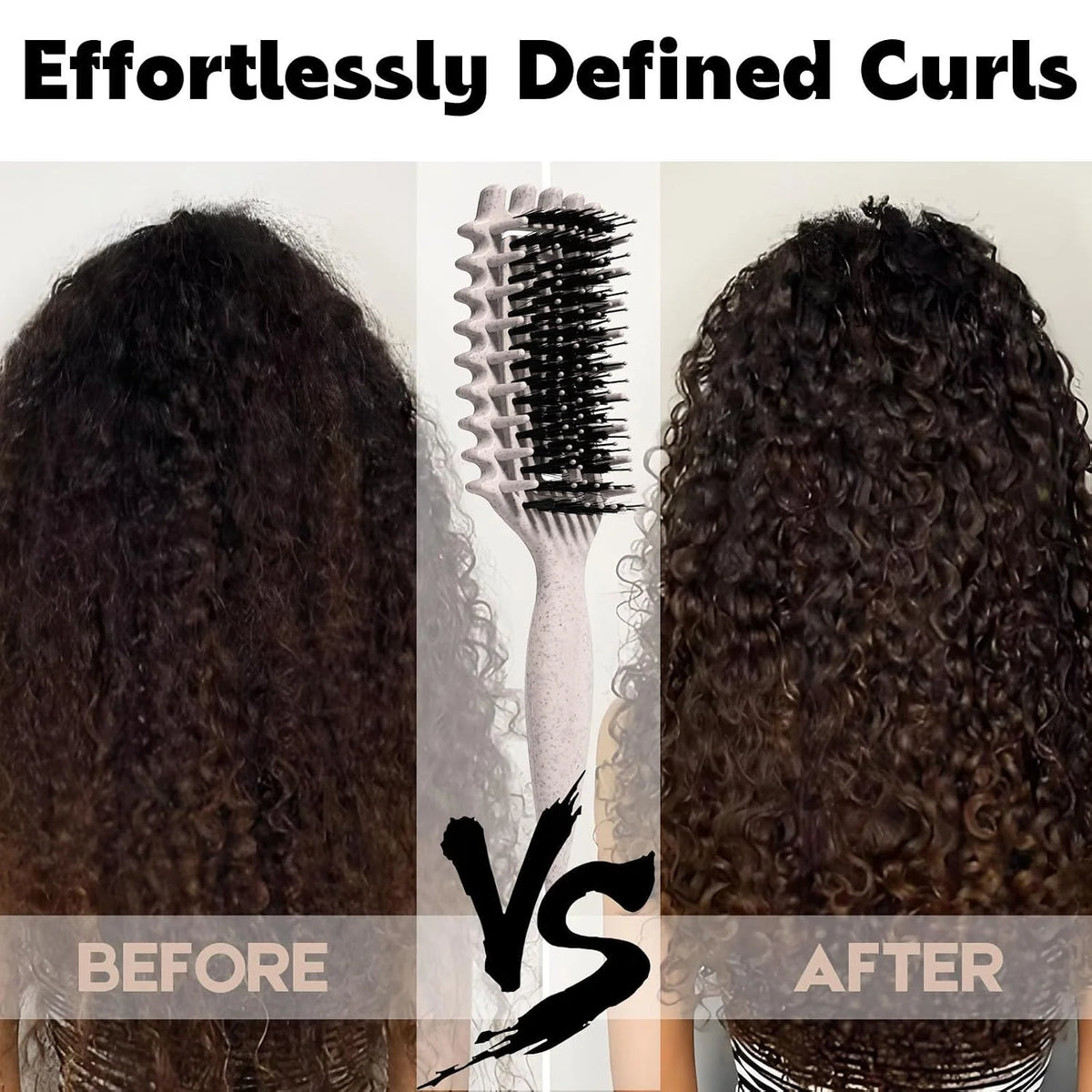 Curly Hair Brush Candybrush Curl Defining Brush for Detangling Shaping and Defining Curls for Women, Men, Wet & Dry Hair (Green Pink)