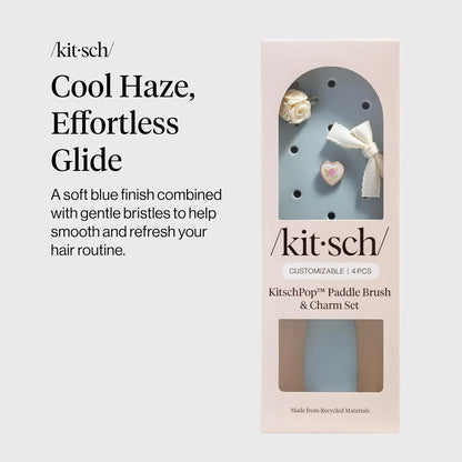KitschPop™ Paddle Brush | Hair Brushes for Women – Soft Violet