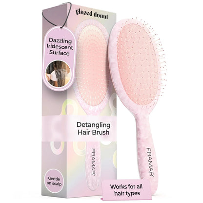 FRAMAR Wet Hair Brush Detangler, Detangling Hairbrush For Women – Giraffe