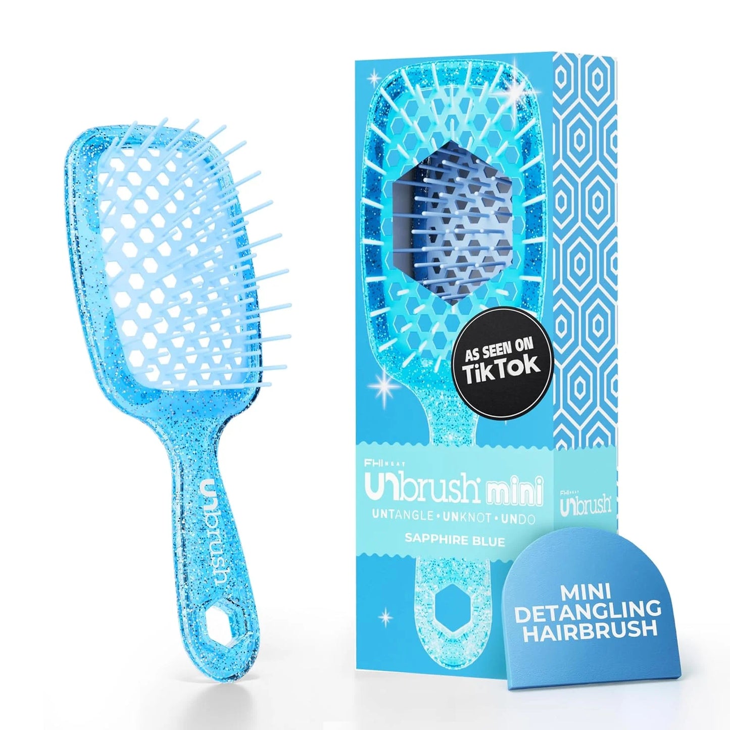 FHI Heat UNbrush Mini Detangling Brush for Wet & Dry Hair