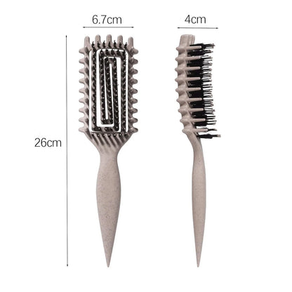 Curly Hair Brush Candybrush Curl Defining Brush for Detangling Shaping and Defining Curls for Women, Men, Wet & Dry Hair (Green Pink)