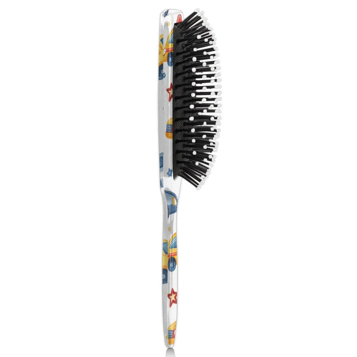 Personalized Cute Car Detangler-Hair-Brush for Kids Boys,Glides Through Tangles Comb,Custom Name Hair Brushes for All Hair Types Wet/Dry/Curly/Thick Hair,White 2