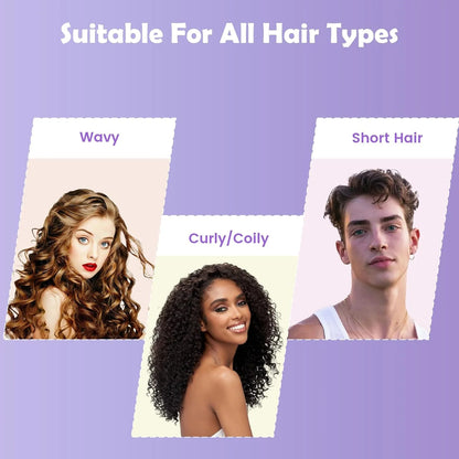 ABOYOY Curl Defining Brush with Side Gear for Curly Hair, Detangling & Styling Brush for Women Men, Lightweight Ergonomic Candy Brush Works on Wet or Dry Hair(green)