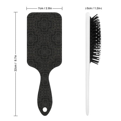 Air-Cushion Comb Black Gold Glitter Cheetah Leopard Print, Smooth Hair Salon Anti-Knotting Fluffy, For Long Thick Curly Hair, 1 Pack