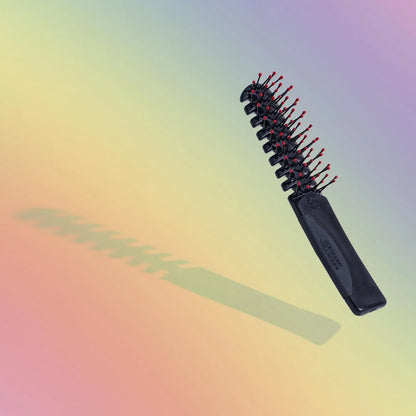 Cricket Static Free Volumizer Hair Brush - Styling, and Detangling All Hair Types, Long, Short, Thick, Thin, Curly, Straight, and Wavy, Happy Hair (Sky Blue)