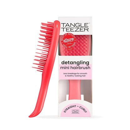 Tangle Teezer Ultimate Detangler Mini Hair Brush, Pink & Mint