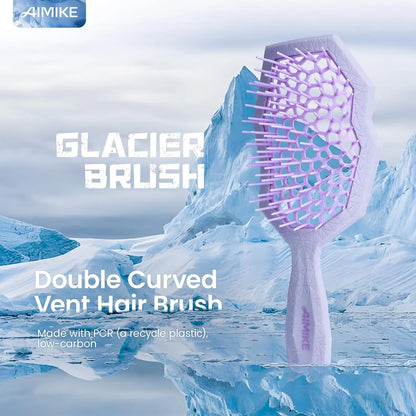 AIMIKE Glacier Detangler Brush for Curly Hair, Wet & Dry Hair Brush