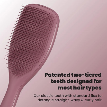 Tangle Teezer Large Ultimate Detangler Brush, Straight to Wavy, Pink/Purple