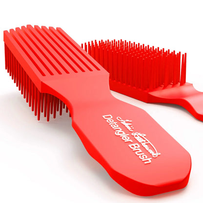Yellow Detangler Brush by Felicia Leatherwood - For Kinky, Curly, Wavy 4c or Straight Hair - Tame Your Tangles Smooth Your Coils - Pain Free for All Ages