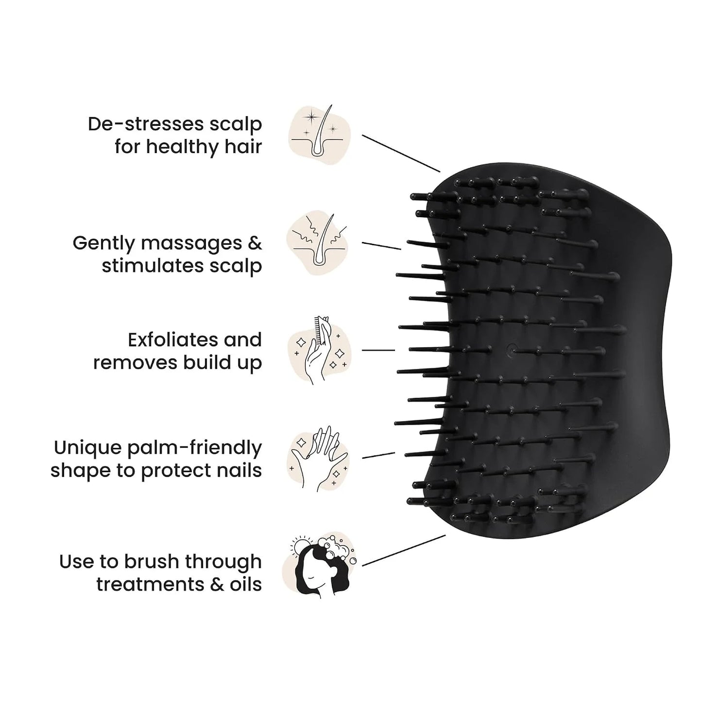 Tangle Teezer Scalp & Shampoo Brush to Exfoliate & Massage, Mint