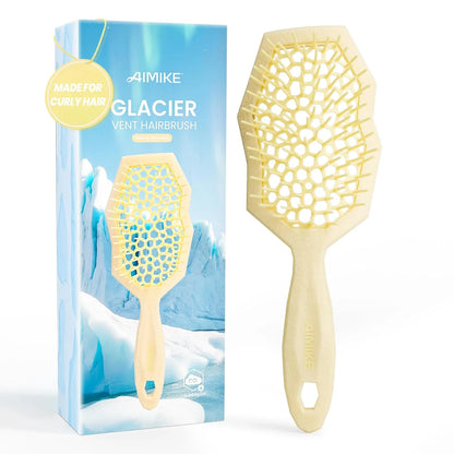 AIMIKE Glacier Detangler Brush for Curly Hair, Wet & Dry Hair Brush