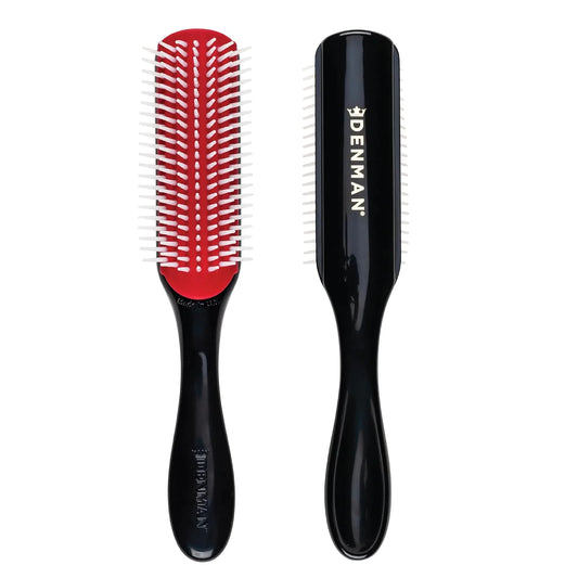 Denman D3 Original Curl Definer & Styler, Curly Hair Brush for Women & Men – 7 Row Detangling & Curl Defining Brush for Smooth Defined Curls - a precision Styling Brush for straight hair